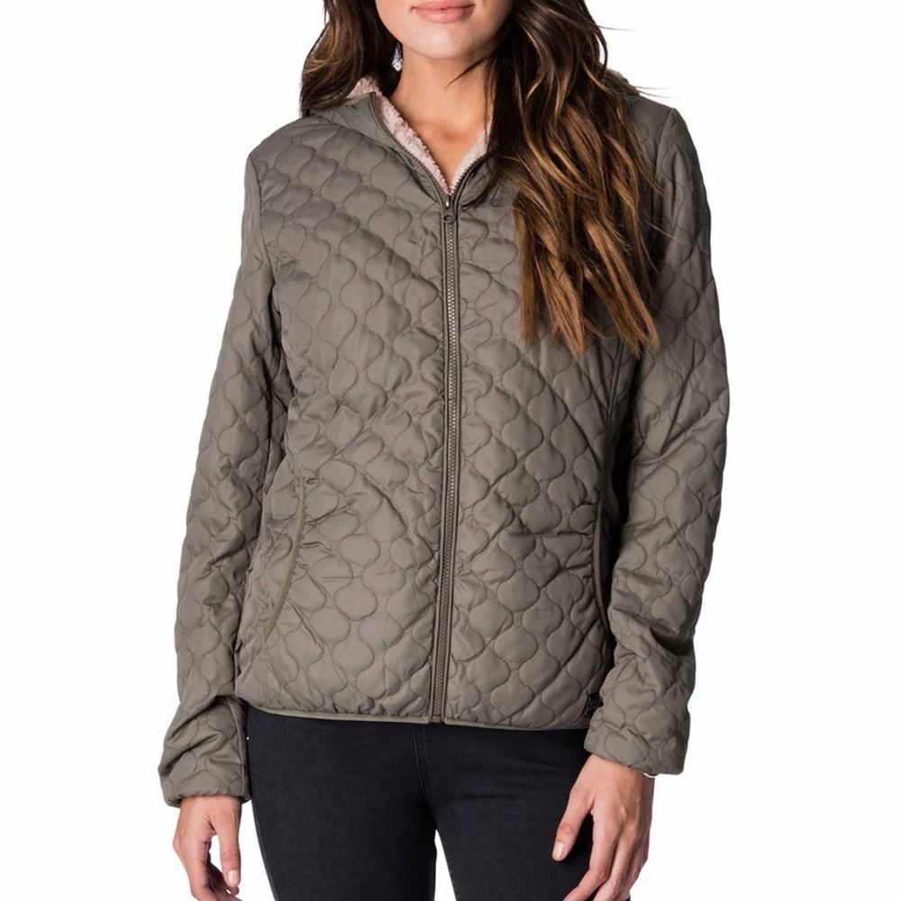 Rip Curl Anti-Series Anoeta Classic Jacket with Hood and Sherpa Lining S